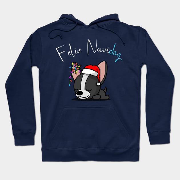 Christmas Dog - Feliz Navidog Hoodie by LuisP96